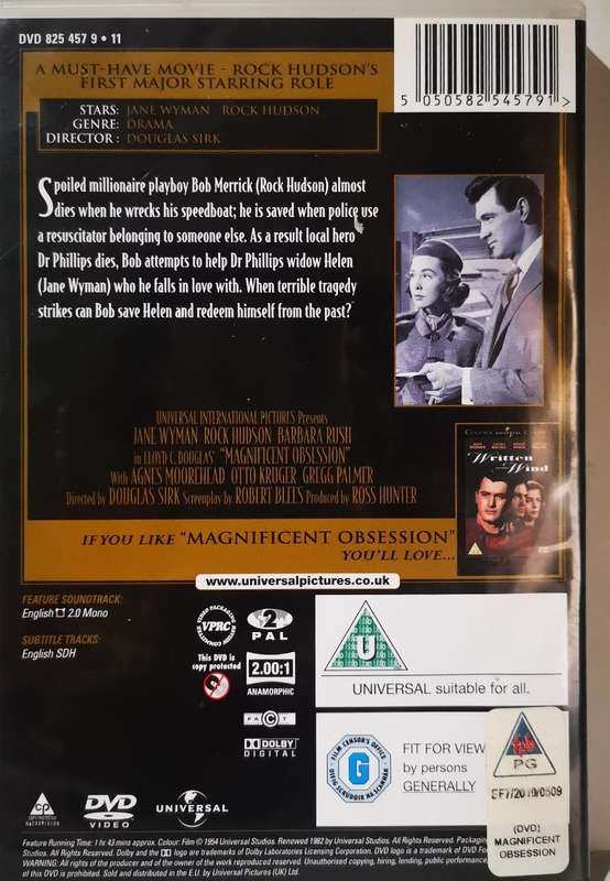 Magnificent Obsession (Rock Hudson) (DVD)