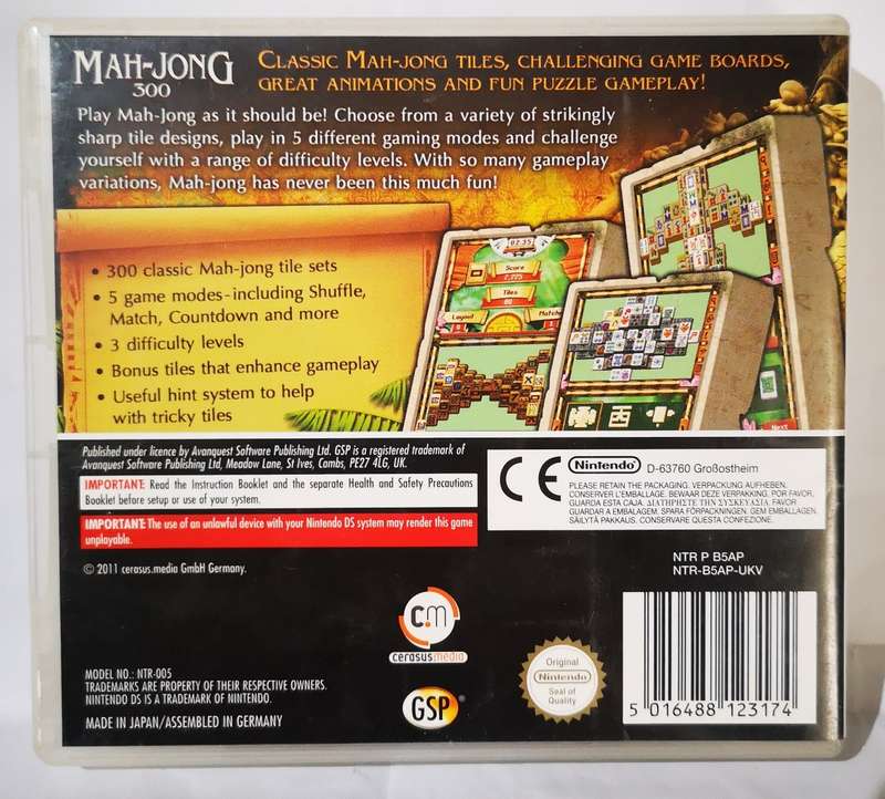 Mah-Jong 300 (Nintendo DS)