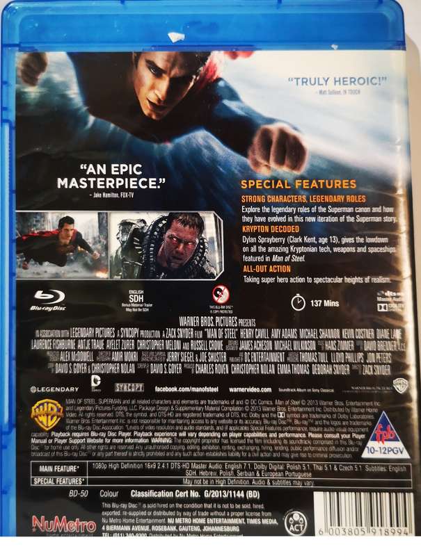 Man of Steel (Blu-Ray)