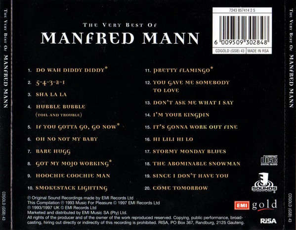 Manfred Mann - The Very Best Of (CD) [New]