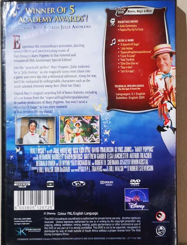 Mary Poppins - 45th Anniversary Edition (DVD)