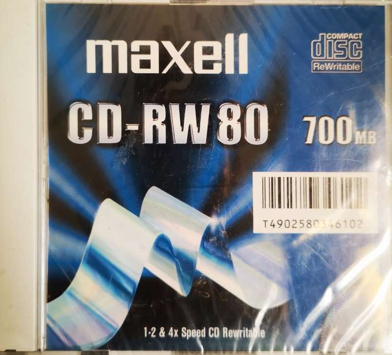 Maxell CD-RW80 700MB in Slim case