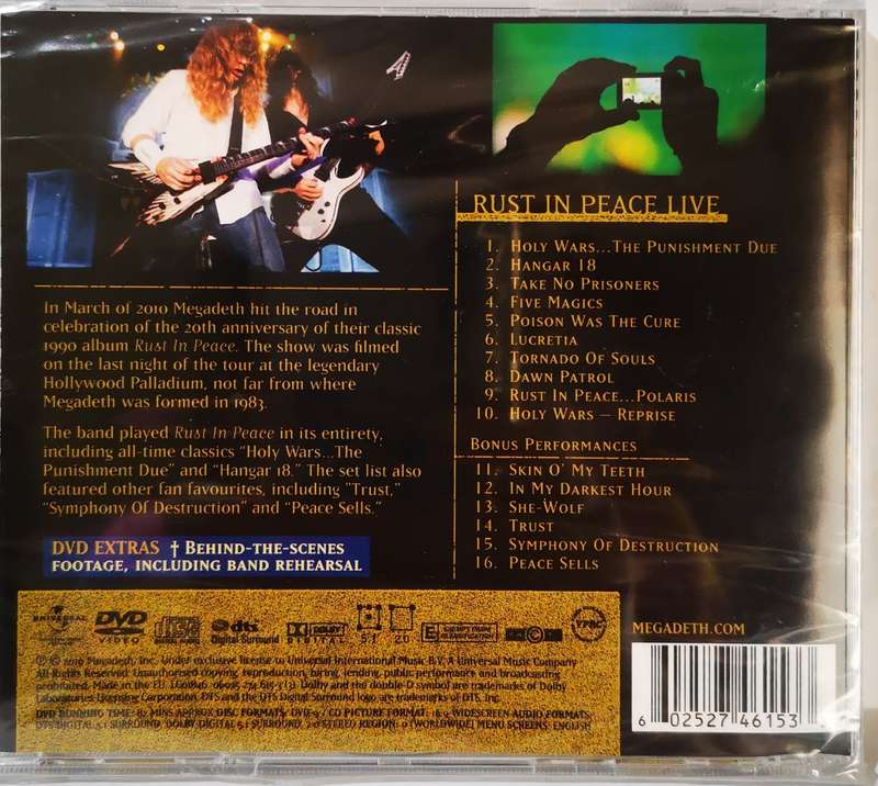 Megadeth - Rust In Peace Live (2-CD) [New]