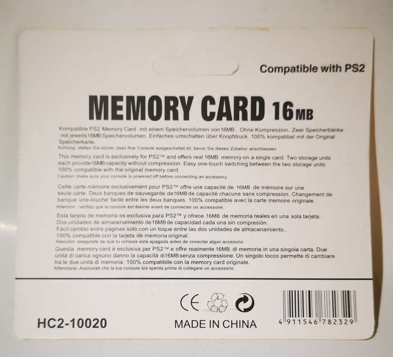 Memory Card (16MB) for PS2