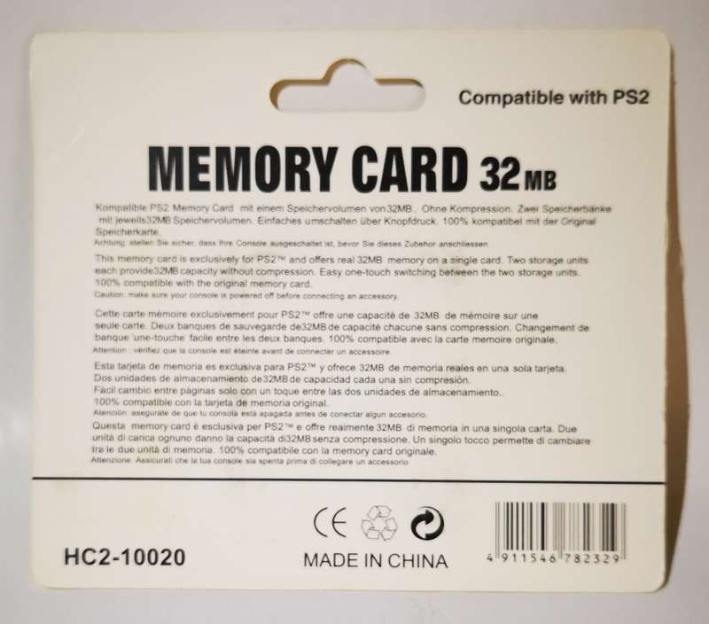 Memory Card (32MB) for PS2