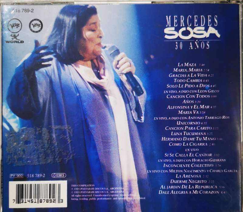 Mercedes Sosa - 30 Anos (CD)
