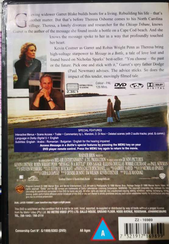 Message in a Bottle (DVD)