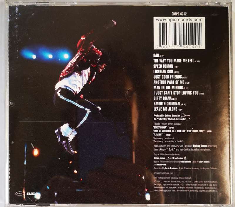 Michael Jackson - Bad (CD)