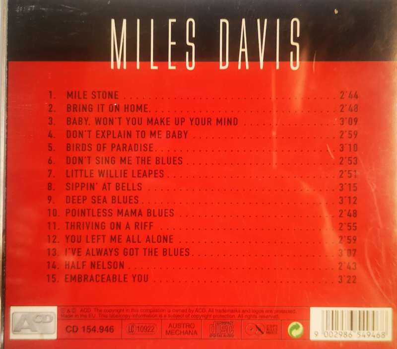 Miles Davis - Mile Stone (CD)