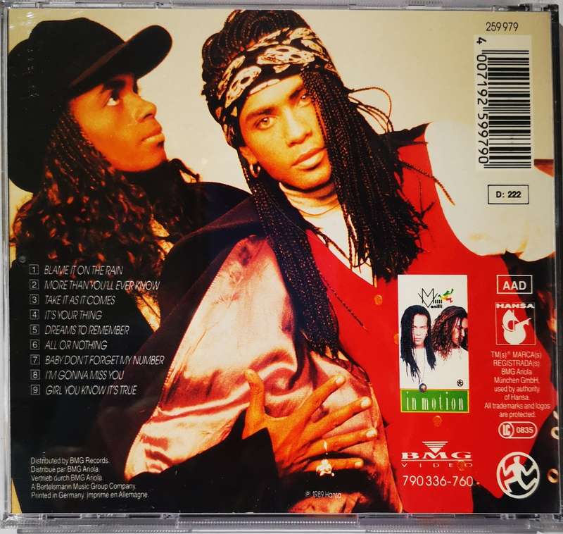 Milli Vanilli - All Or Nothing - The U.S. Remix Album (CD)