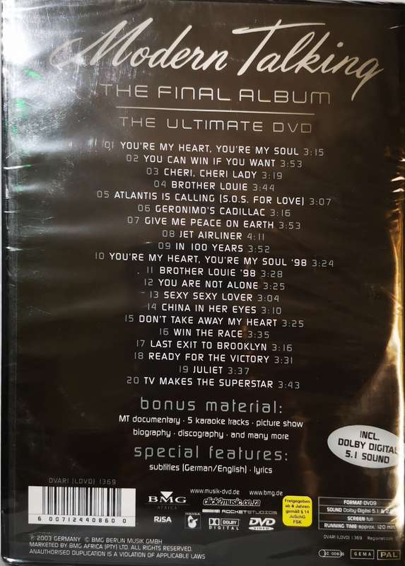 Modern Talking - The Final Album - The Ultimate DVD (DVD) [New]