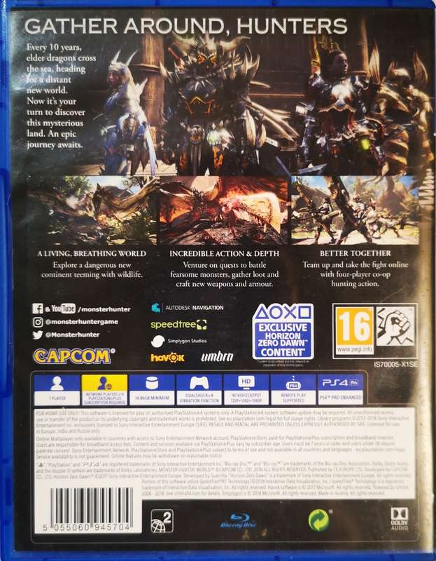Monster Hunter - World (PS4)