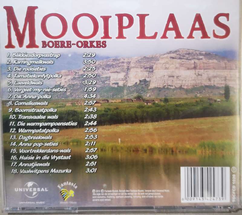 Boeremusiek - Mooiplaas Boere-Orkes - Boere-Lekkerkry (CD)