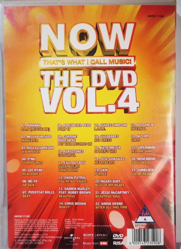 NOW That's What I Call Music! The DVD Vol.4 (DVD)