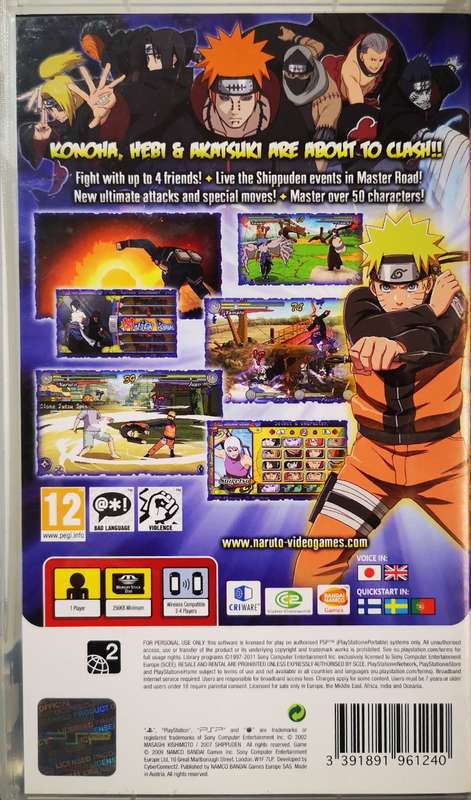 Naruto Shippuden - Ultimate Ninja Heroes 3 (PSP)