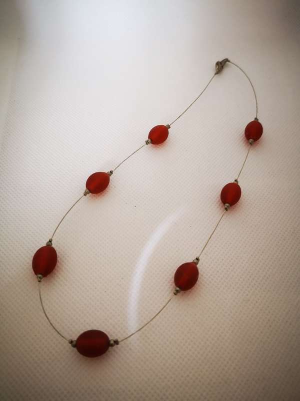 Necklace - Rusty Brown Beads