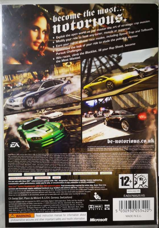 Need For Speed - Most Wanted (Classics) (XBOX 360)