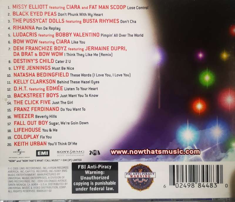 Now 20 - Now that's What I Call Music (CD) (USA Release)