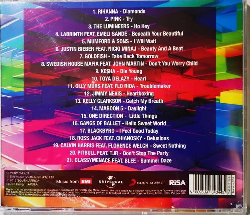 Now 63 - Now that's What I Call Music (CD) SA