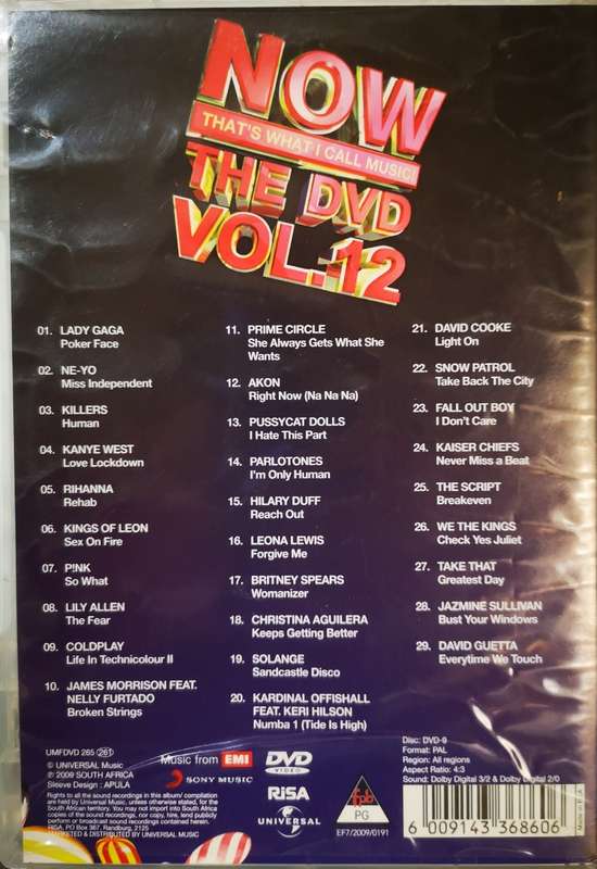 NOW Thats What I Call Music! The DVD Vol 12 (DVD)