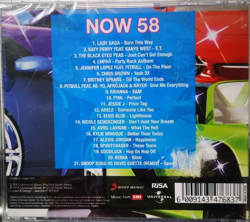 Now 58 - Now that's What I Call Music (CD) [New]