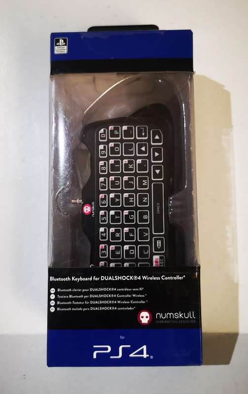 Numskull Bluetooth Keyboard for Dualshock PS4 Wireless Controller (PS4) [New]