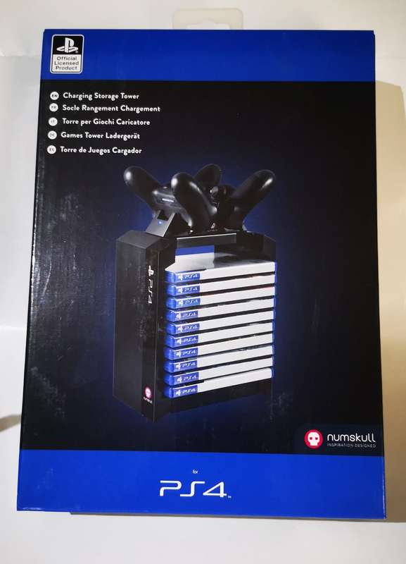 Numskull Charging Storage Tower for PS4 Wireless Controllers (PS4) [New]