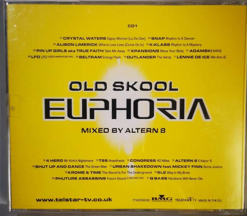 Old Skool Euphoria - Mixed by Altern 8 (CD)