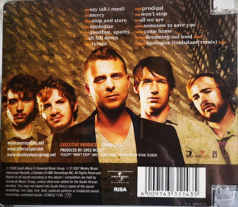 One Republic - Dreaming Out Loud (CD)