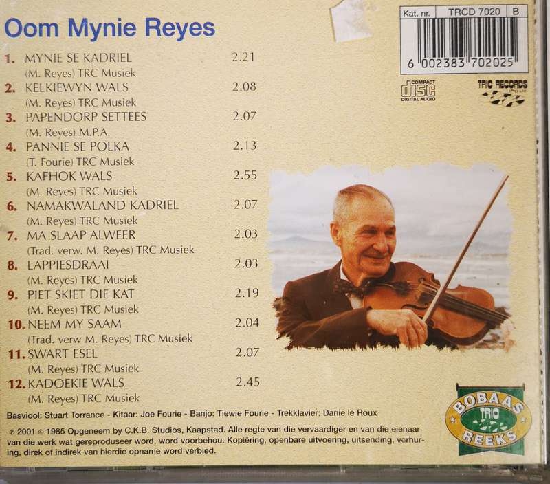 Oom Mynie Reyes - Kado'tjies (CD)