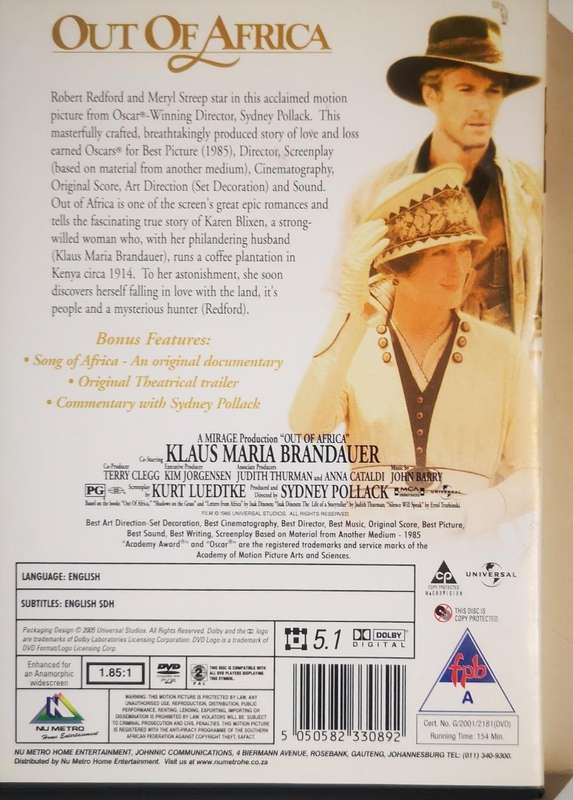 Out of Africa - 2 Disc Special Edition (2-DVD)