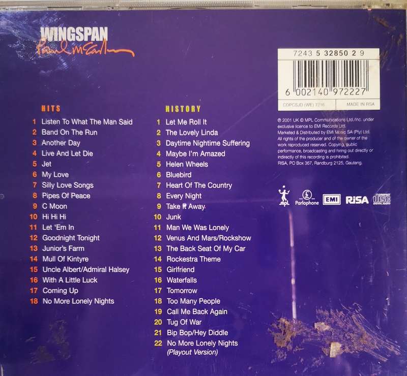 Paul McCartney - Wingspan - Hits And History (CD)