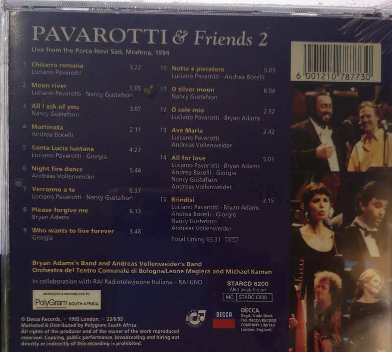 Pavarotti & Friends 2 (CD) [New]