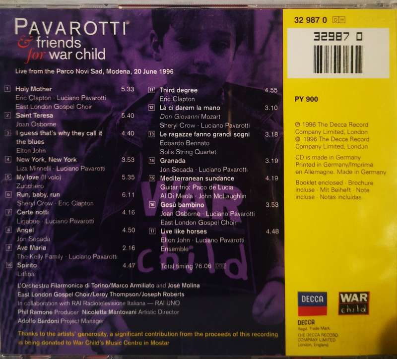 Pavarotti & Friends for War Child (CD)