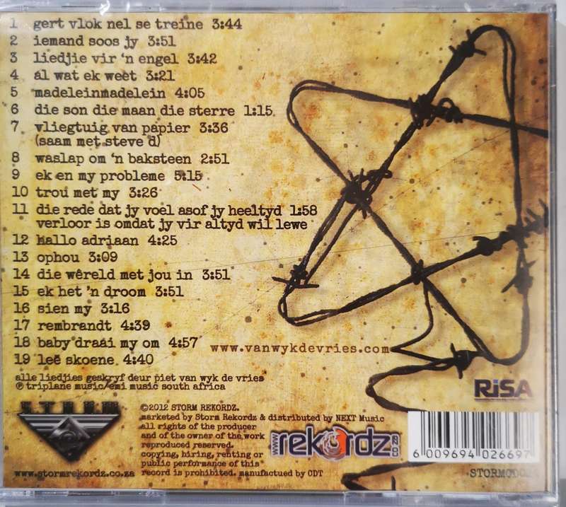 Piet van Wyk de Vries - Die Geheime Wereld van (CD) [New]