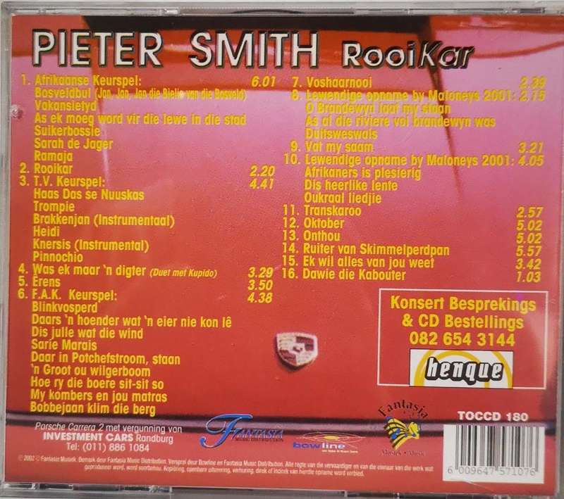 Pieter Smith - Rooikar (CD)