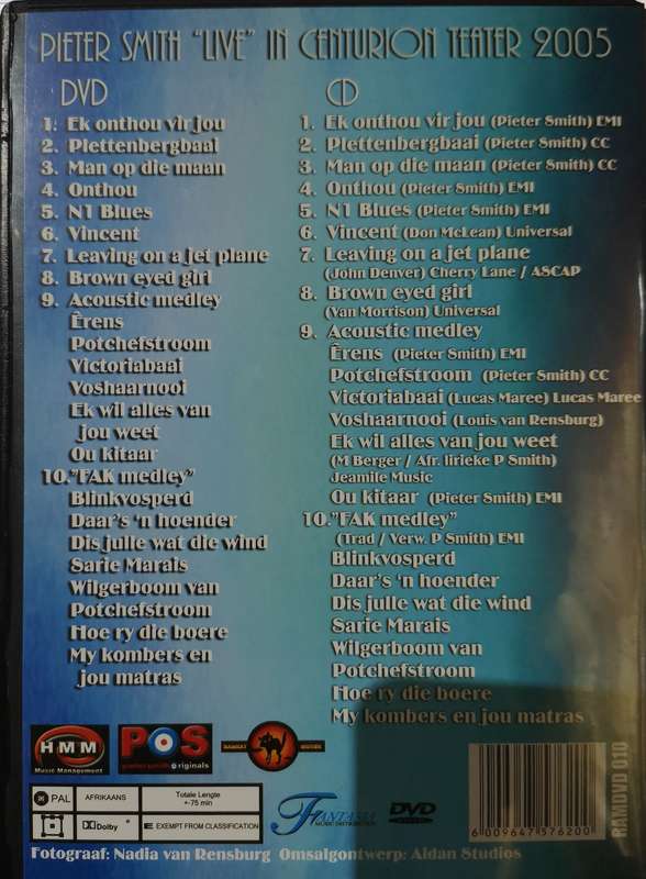 Pieter Smith - Live in Centurion Teater 2005 (DVD+CD)