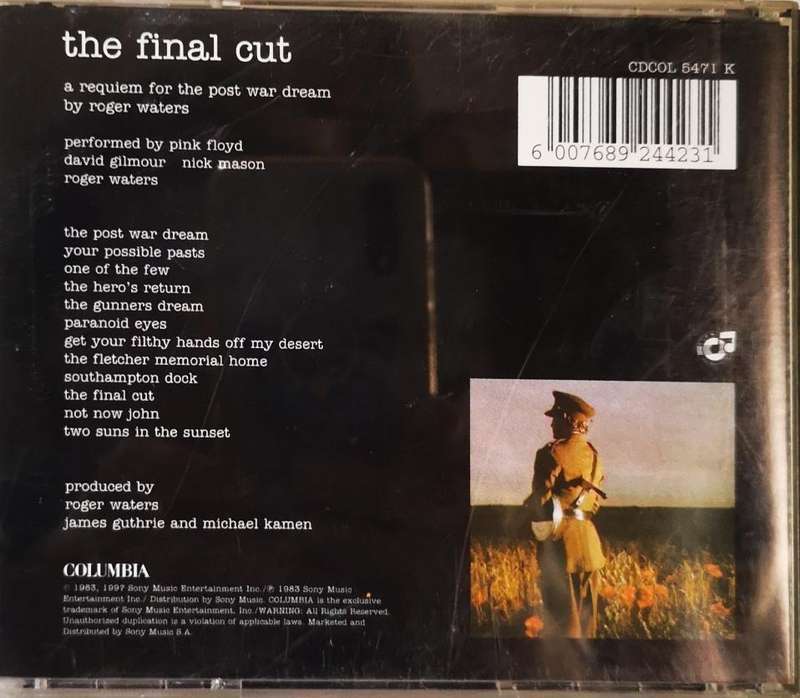 Pink Floyd - The Final Cut (CDCOL5471K) (CD)