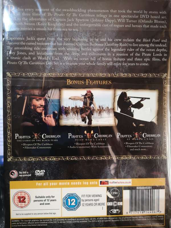 Pirates Of The Caribbean - Trilogy (4-DVD)