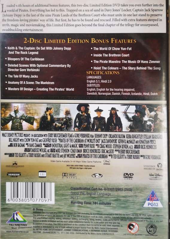 Pirates of the Caribbean - At World's End  (2-DVD Limited Edition)
