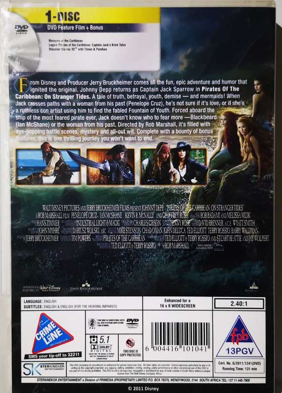 Pirates of the Caribbean - On Stranger Tides (DVD)