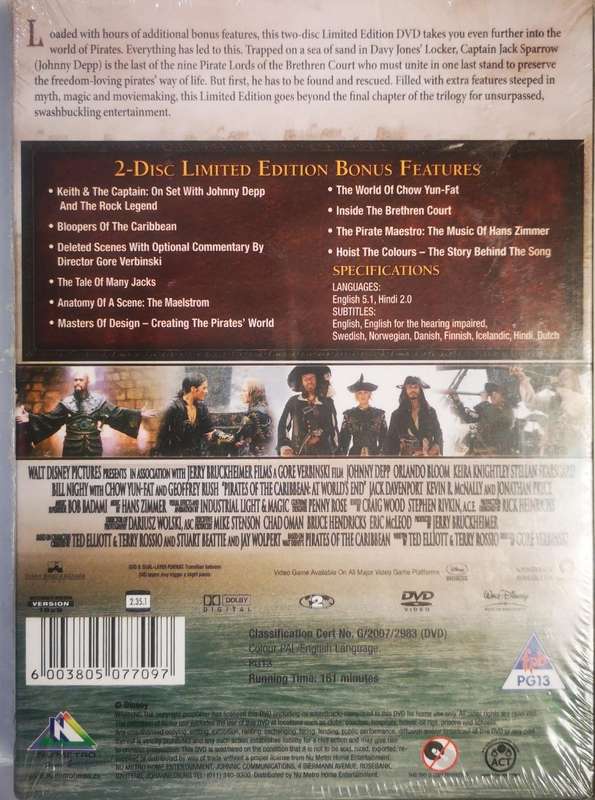 Pirates of the Caribbean 3 - At Worlds End - Limited Edition (2-DVD) [New]