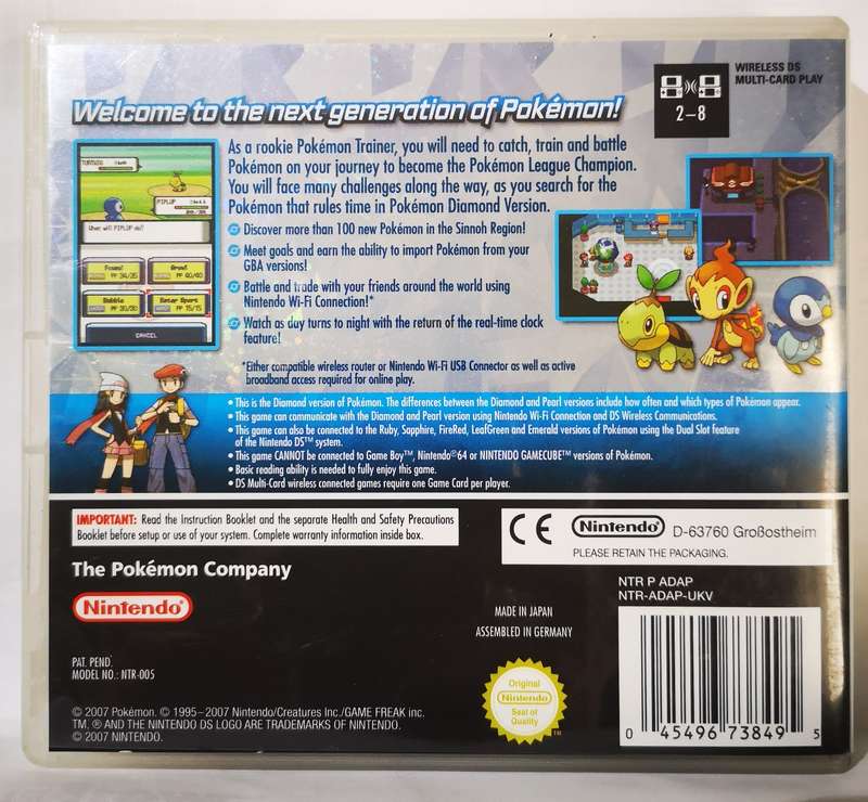 Pokemon Diamond Version (Nintendo DS)