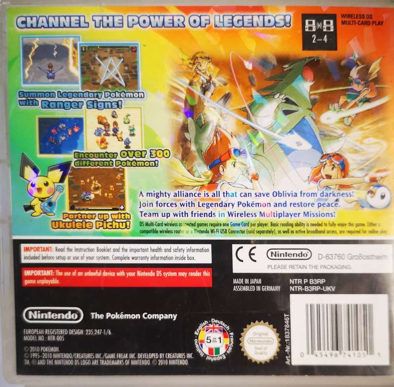 Pokemon Ranger - Guardian Signs (Nintendo DS)