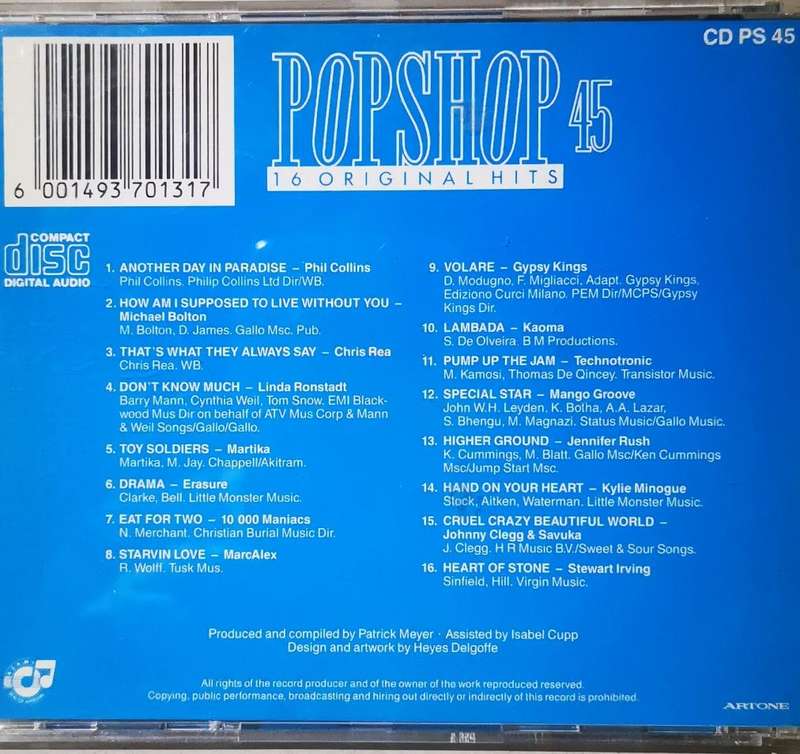 Pop Shop 45 (CD)