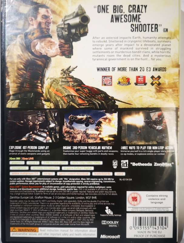 Rage - Anarchy Edition (Xbox 360)