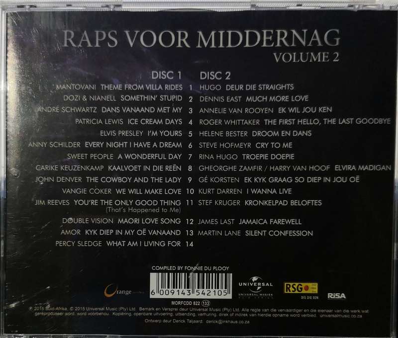 Raps Voor Middernag Vol. 2 - RSG (2-CD) [New]