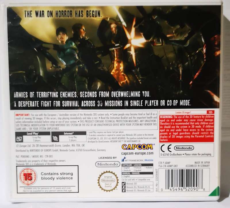 Resident Evil - Mercenaries (Nintendo 3DS)