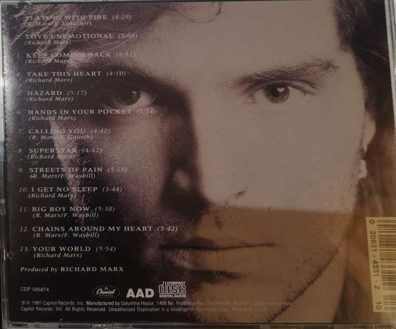 Richard Marx - Rush Street (CD)