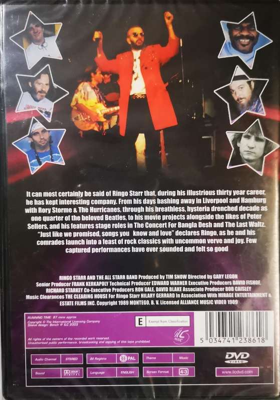 Ringo Starr and his All Starr Band Live (DVD) [New]